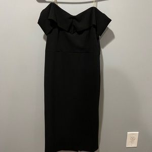 Black off the shoulder dress